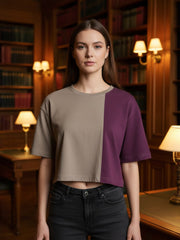 PRIMIUM CROP TSHIRT WITH DROP SHOLDER