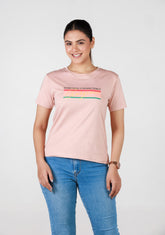 Short-Length T-Shirt - Rose Gold