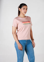 Short-Length T-Shirt - Rose Gold