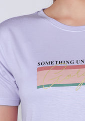 Short-Length T-Shirt - Light Lavander