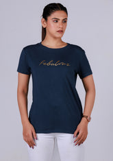 Ladies Regular T-Shirt - Navy Blue