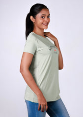 Ladies Regular T-Shirt - Pista Green