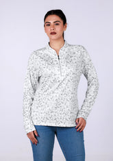 Ladies Kurthi Top - Silver