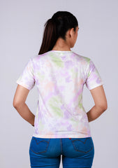 Short-Length T-Shirt - Multi Colour Tie Dye