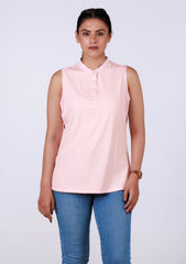 Ladies Sleeveless Top - Pink