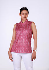 Ladies Sleeveless Top - Pink
