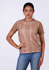 Short-Length T-Shirt - Printed