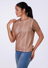 Short-Length T-Shirt - Printed