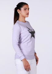 Ladies Long Sleeve Top - Light Lavender