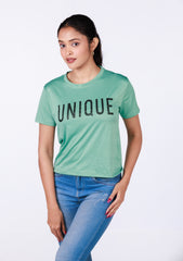 Short-Length T-Shirt - Light Green