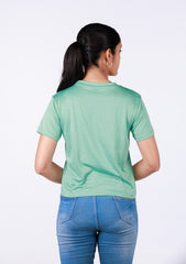 Short-Length T-Shirt - Light Green