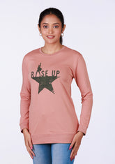 Ladies Long Sleeve Top - Pink