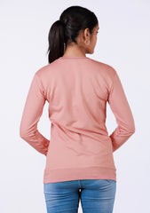 Ladies Long Sleeve Top - Pink