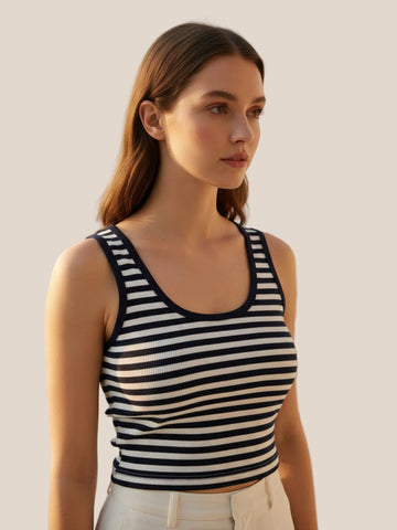 scoop-neck tank top