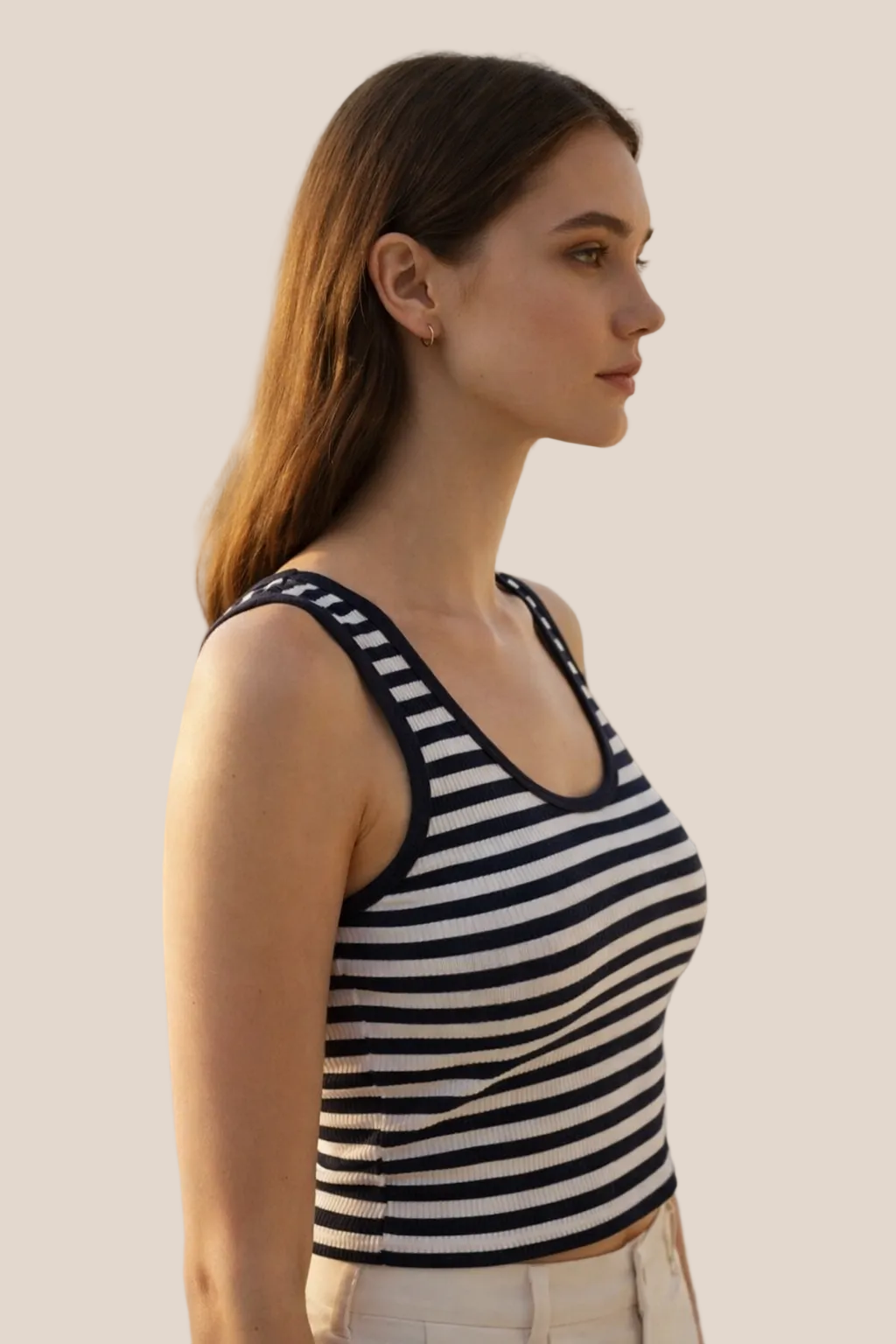 scoop-neck tank top