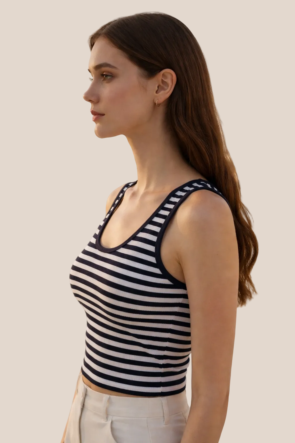 scoop-neck tank top