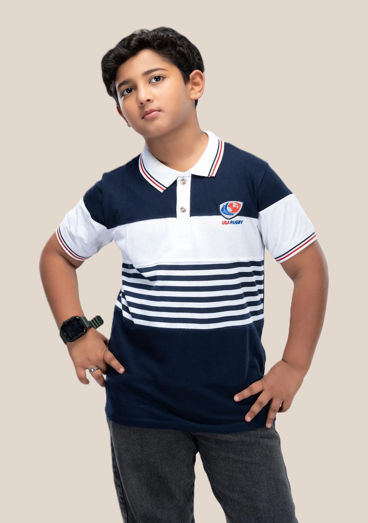 COLLAR BOYS TSHIRT