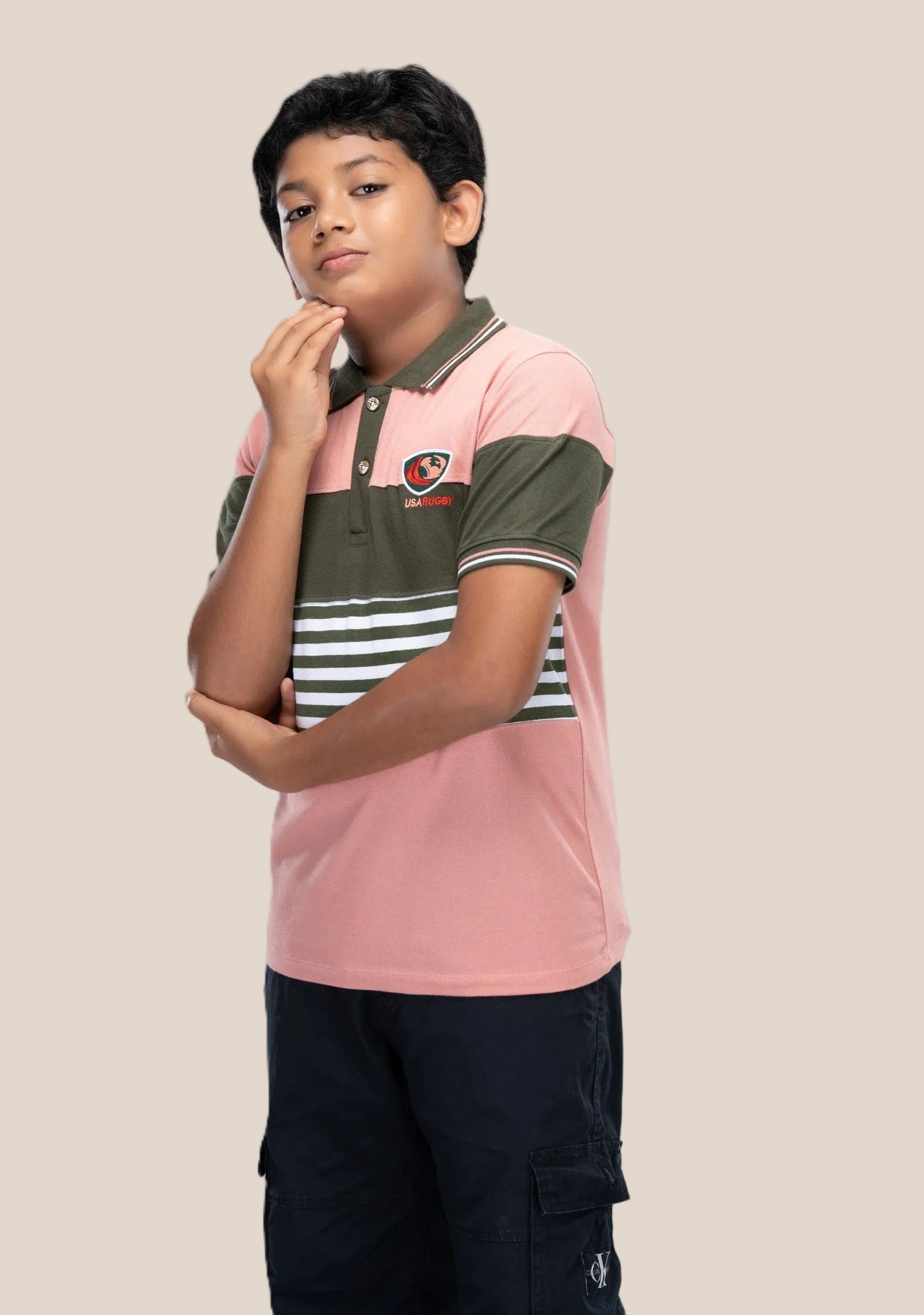 COLLAR BOYS TSHIRT