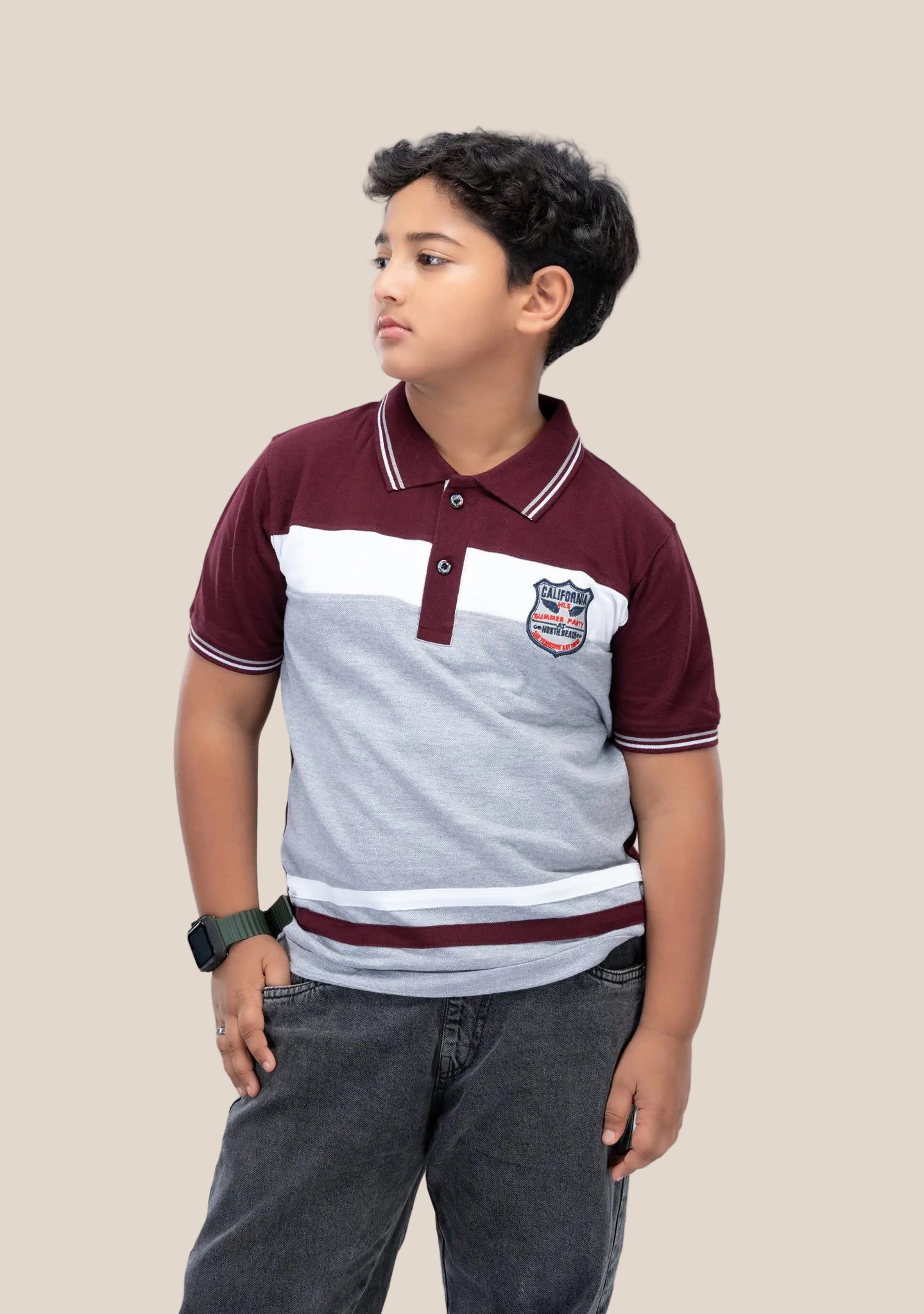 COLLAR BOYS TSHIRT