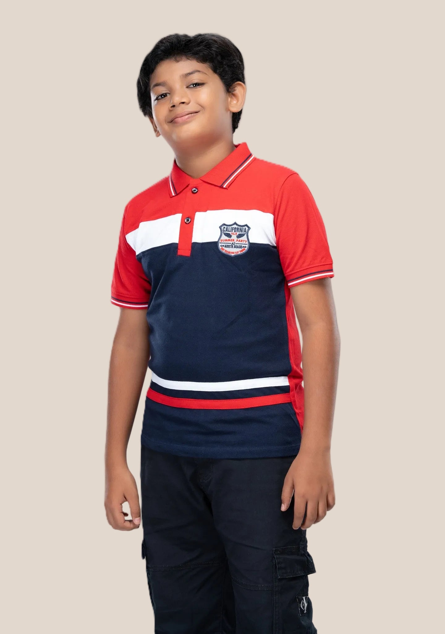 COLLAR BOYS TSHIRT