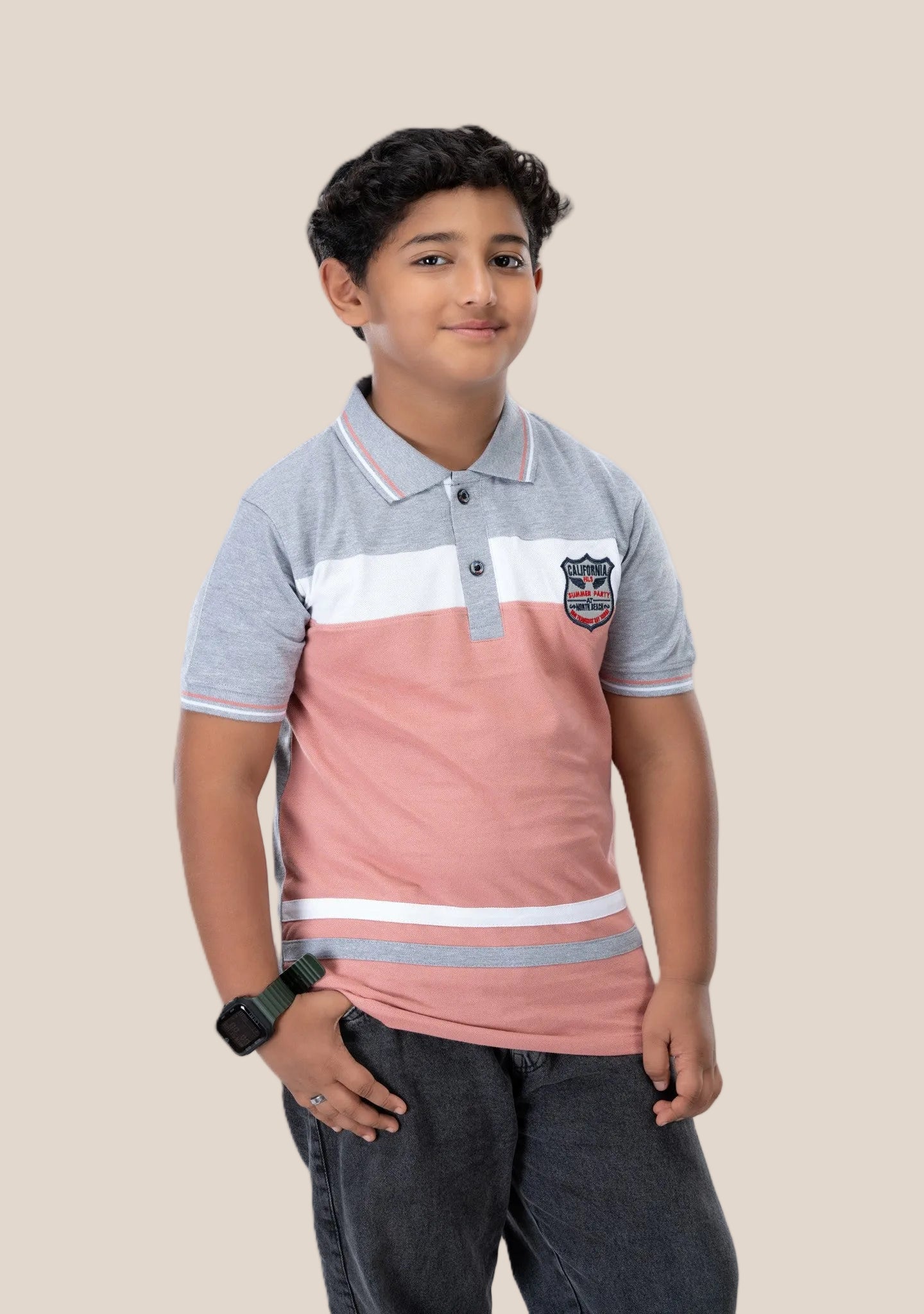 COLLAR BOYS TSHIRT
