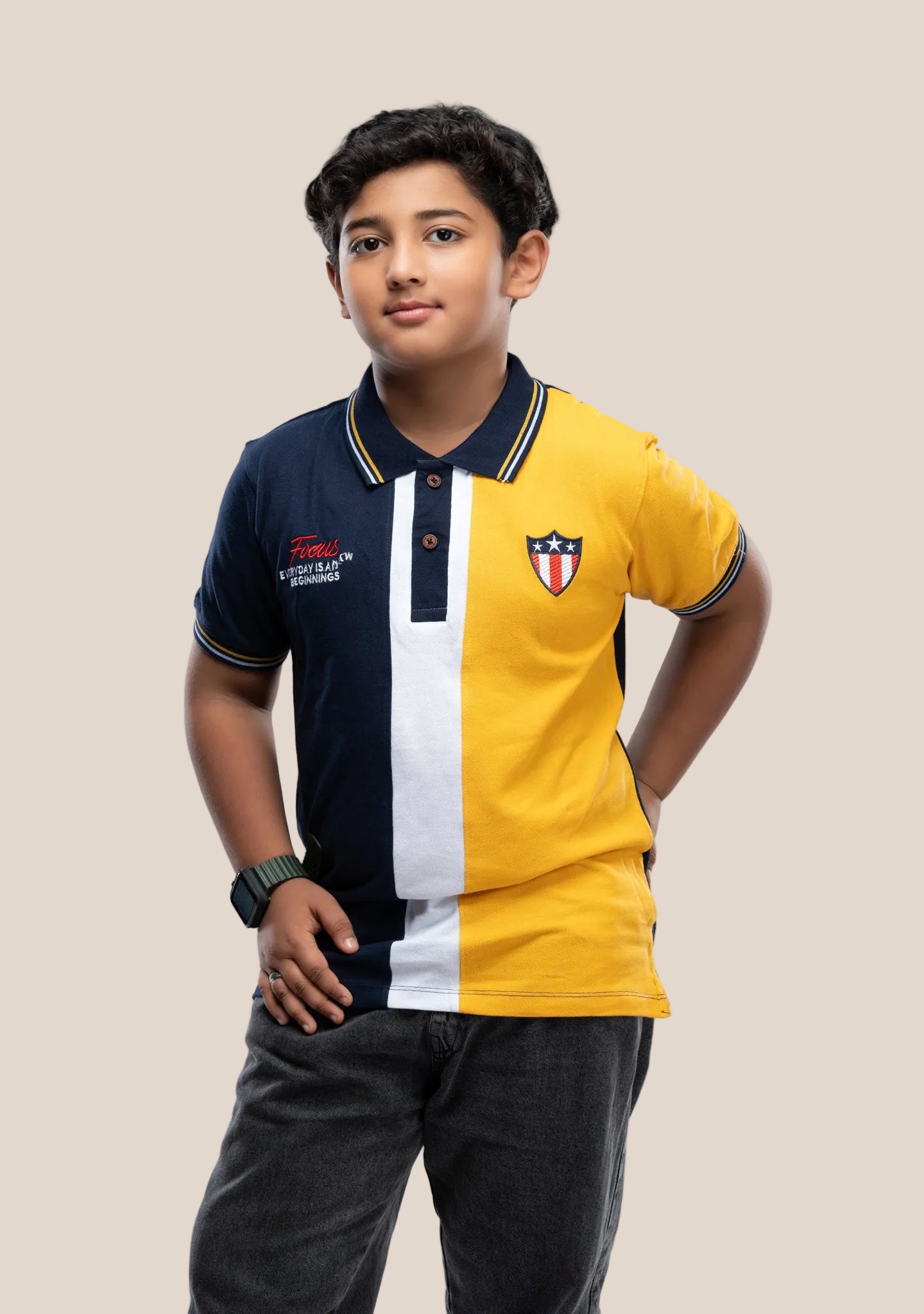 COLLAR BOYS TSHIRT