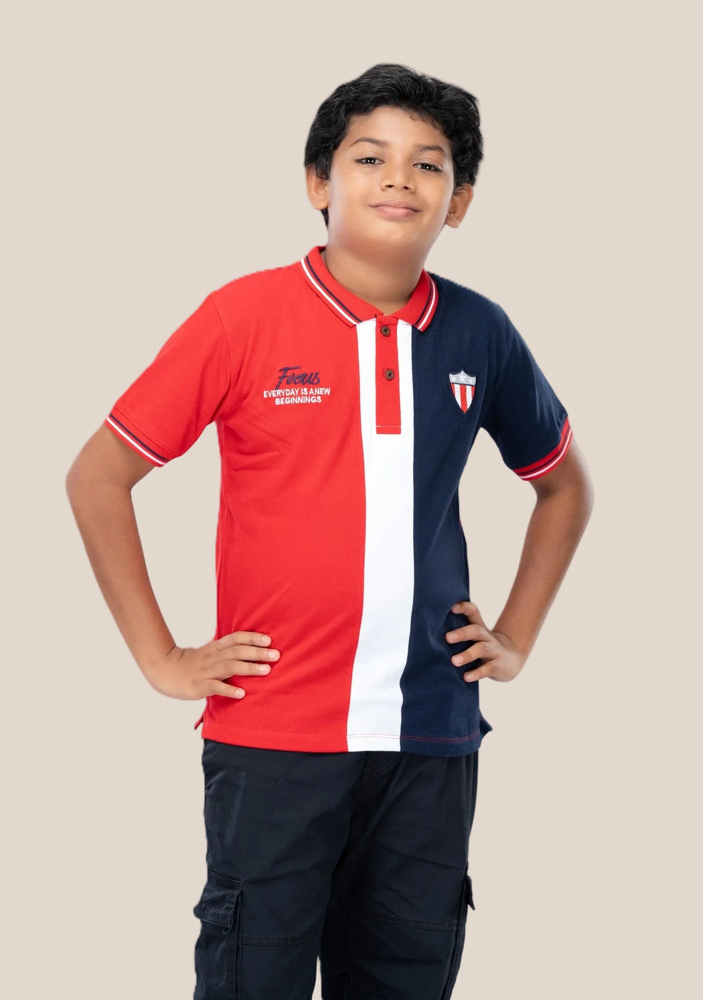 COLLAR BOYS TSHIRT