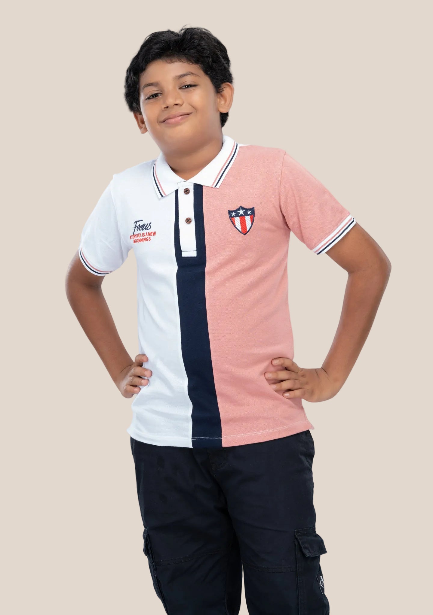 COLLAR BOYS TSHIRT
