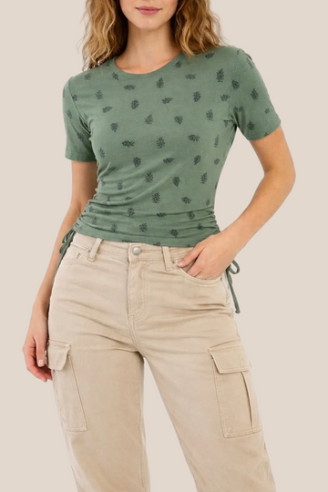 primium tshirt adjustable side-knot tie
