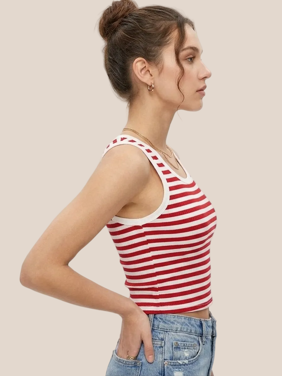 scoop-neck tank top