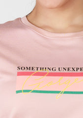 Short-Length T-Shirt - Rose Gold