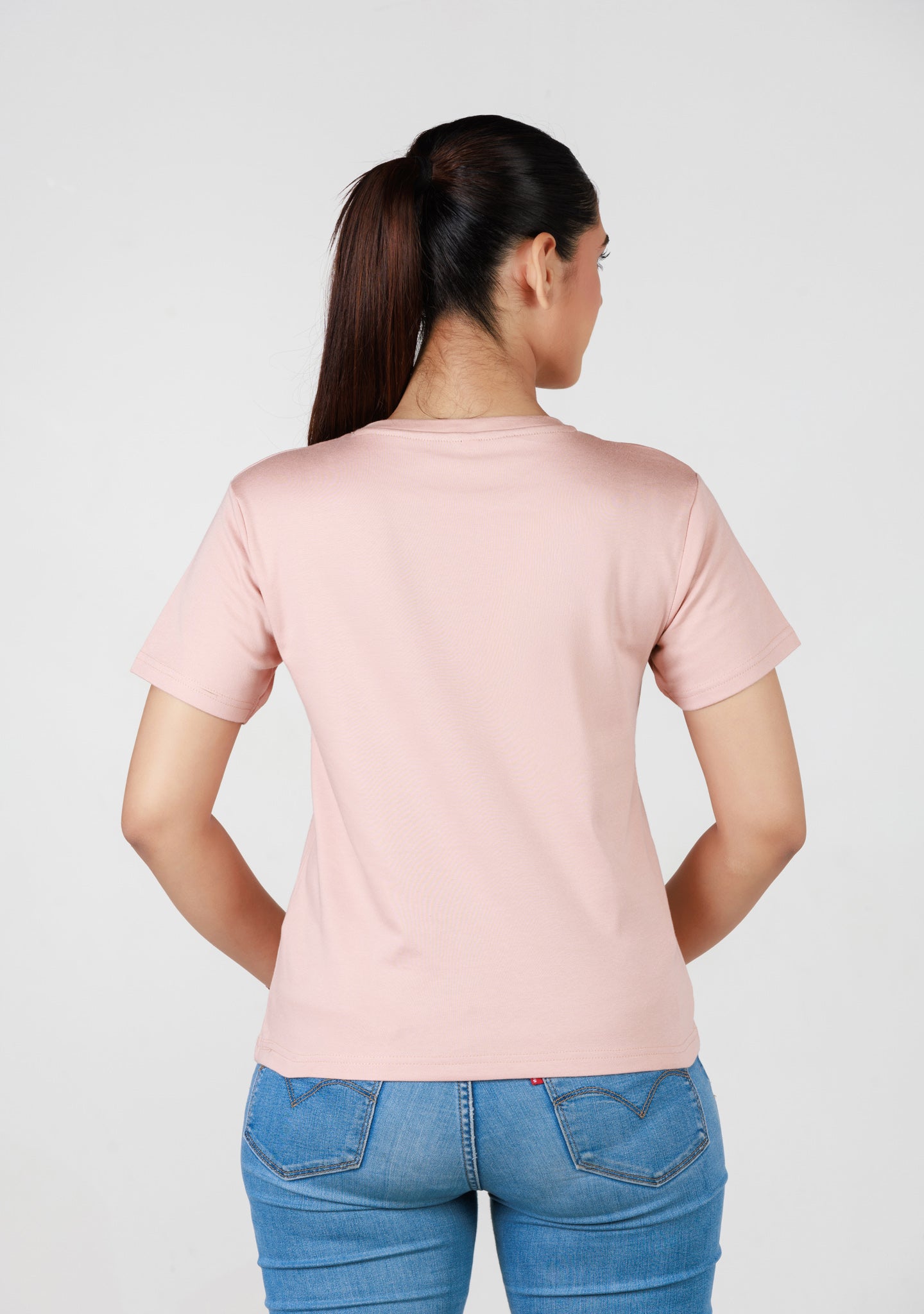 Short-Length T-Shirt - Rose Gold