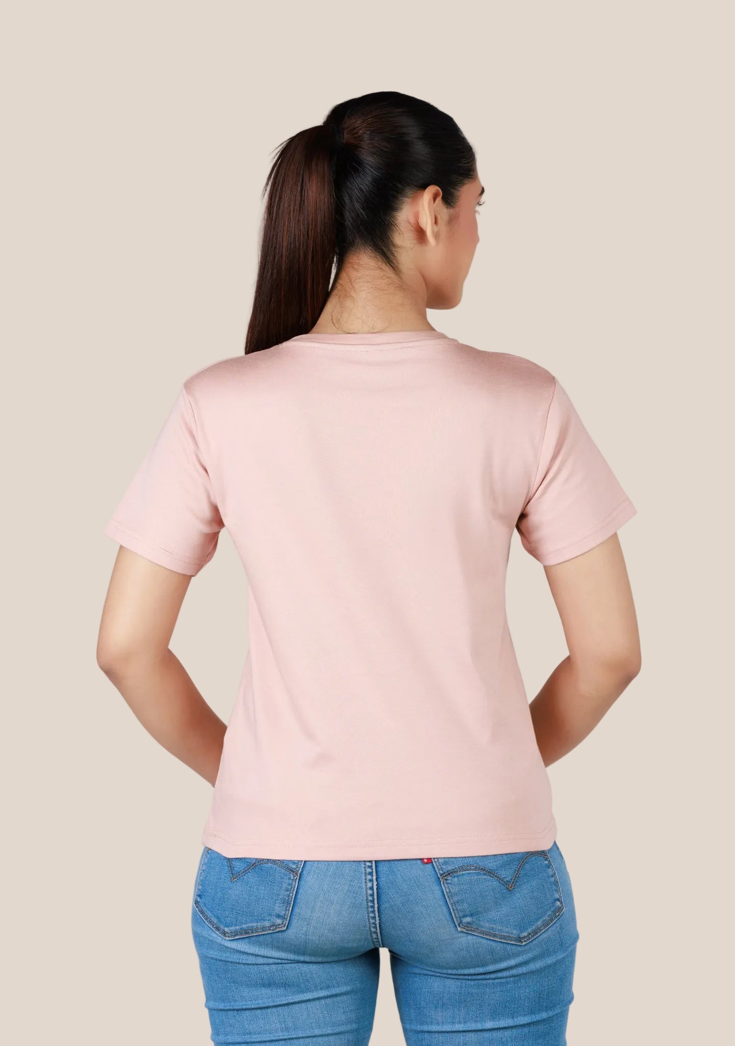 Short-Length T-Shirt - Rose Gold