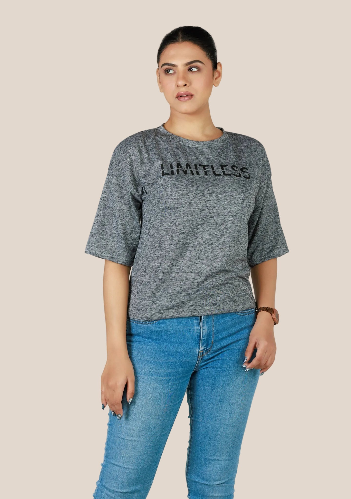 Ladies Drop Shoulder T Shirt - Milenge