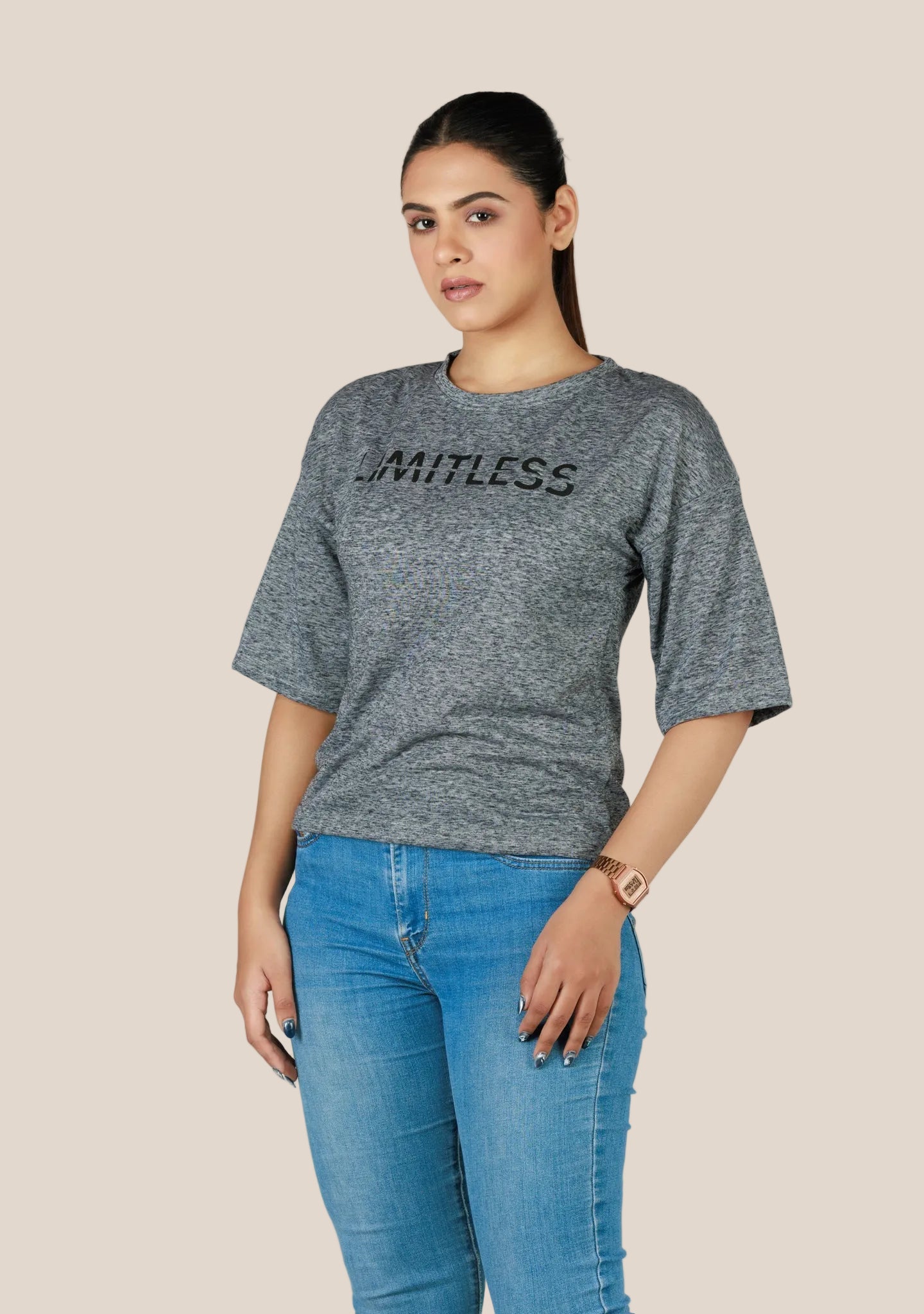 Ladies Drop Shoulder T Shirt - Milenge