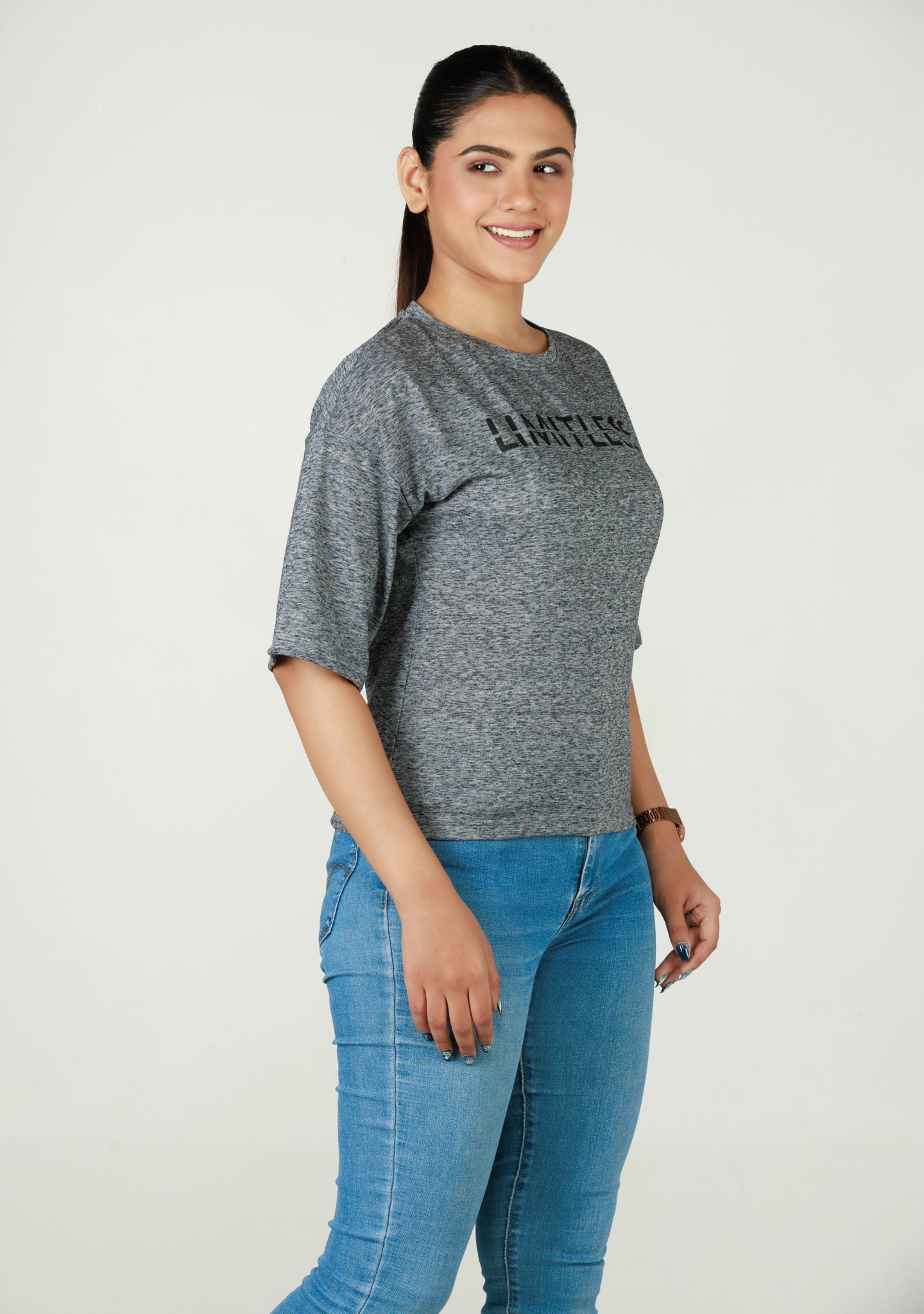 Ladies Drop Shoulder T Shirt - Milenge