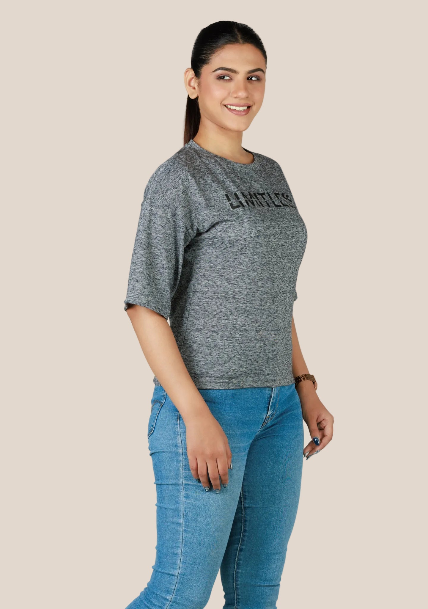 Ladies Drop Shoulder T Shirt - Milenge
