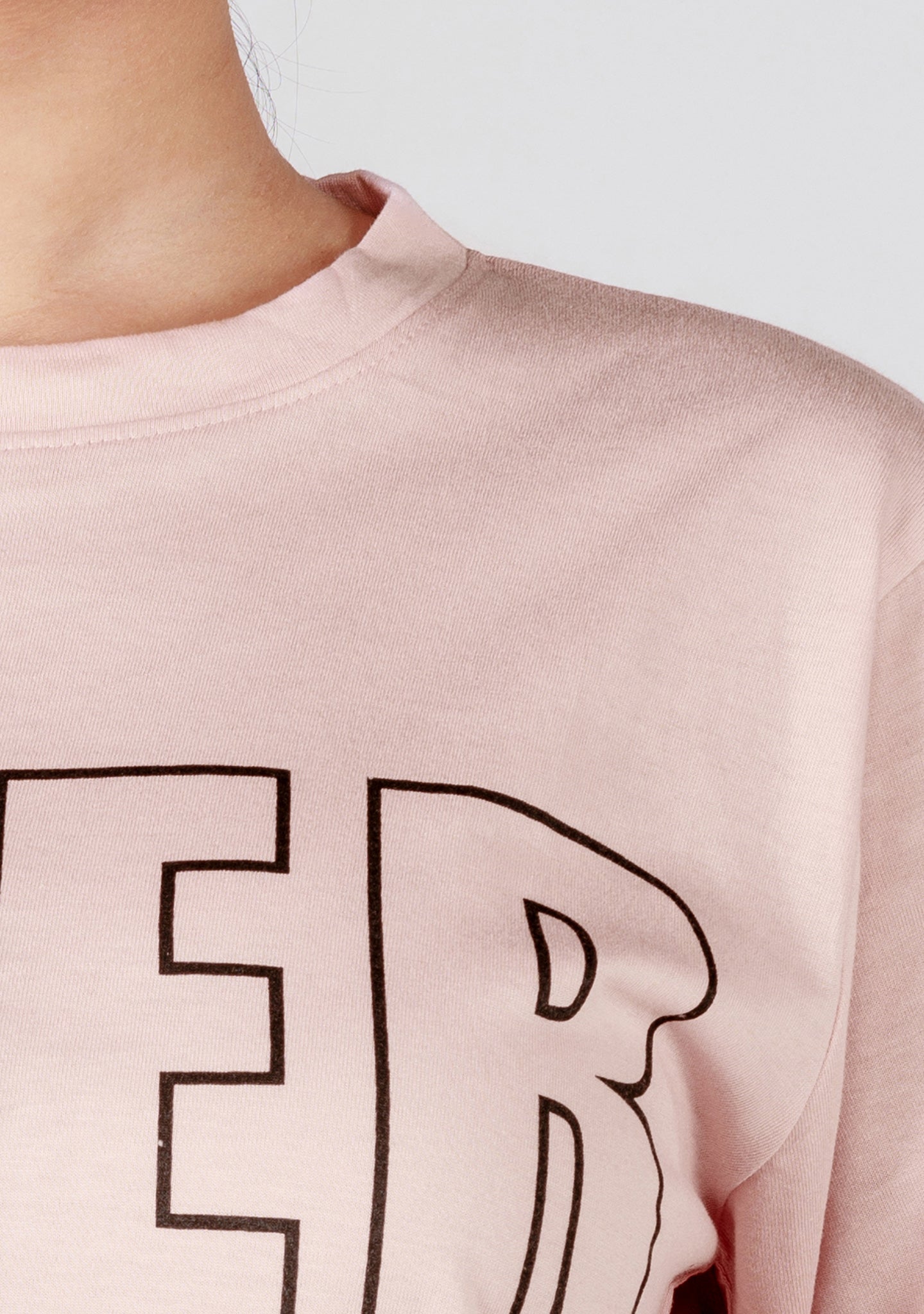 Ladies Crop T Shirt - Pink