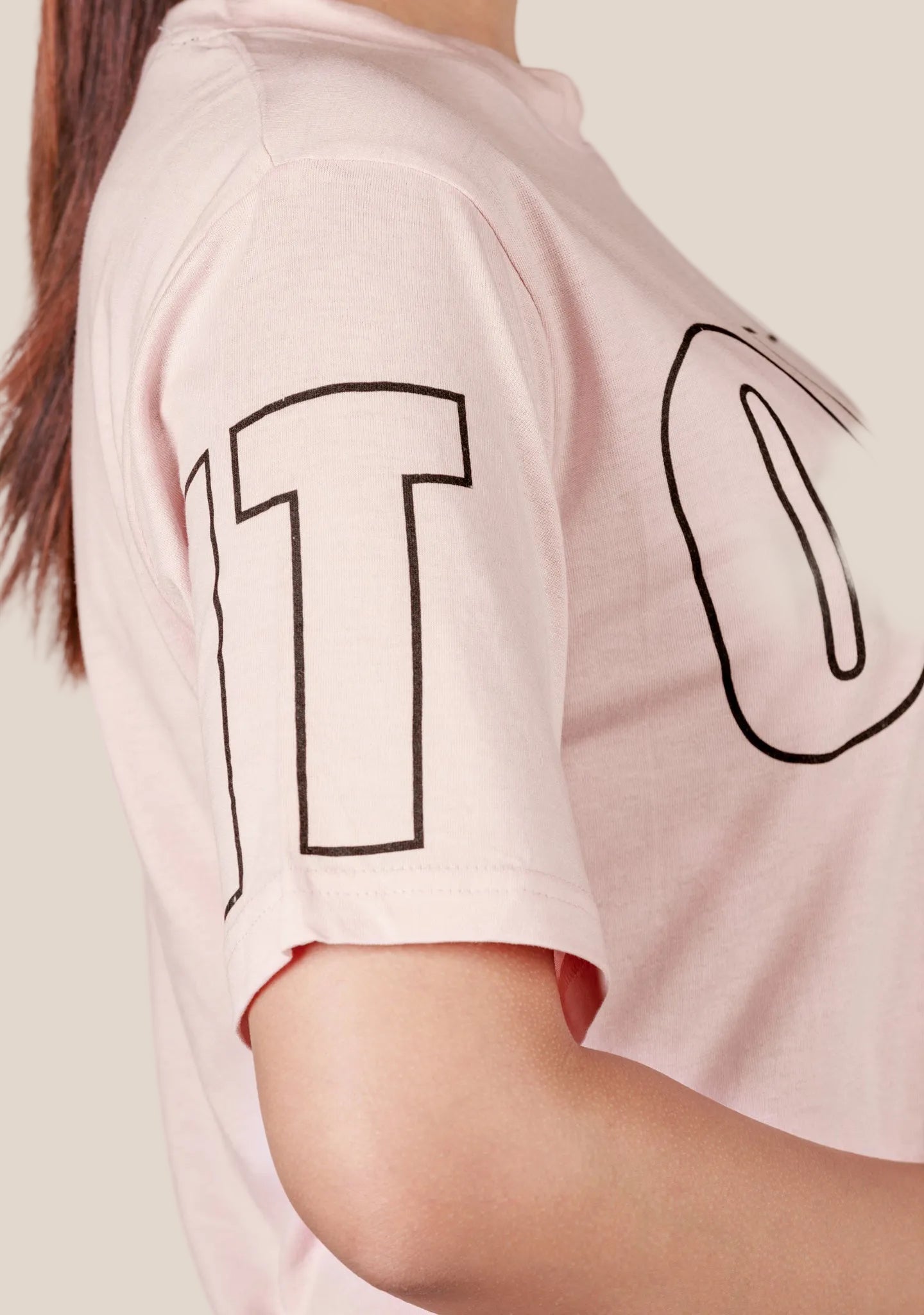Ladies Crop T Shirt - Pink