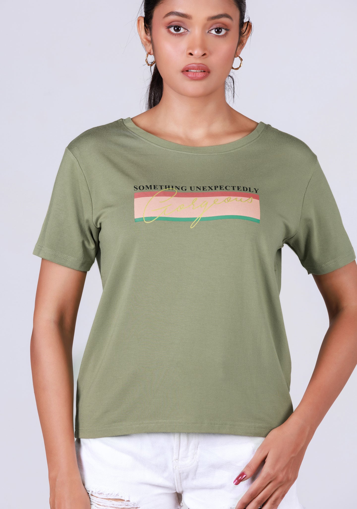 Short-Length T-Shirt - Light Pista Green