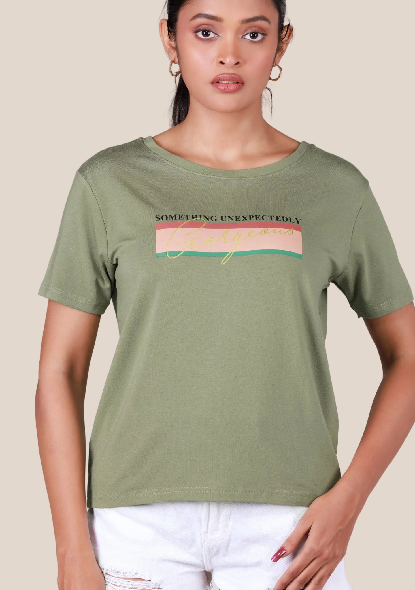 Short-Length T-Shirt - Light Pista Green