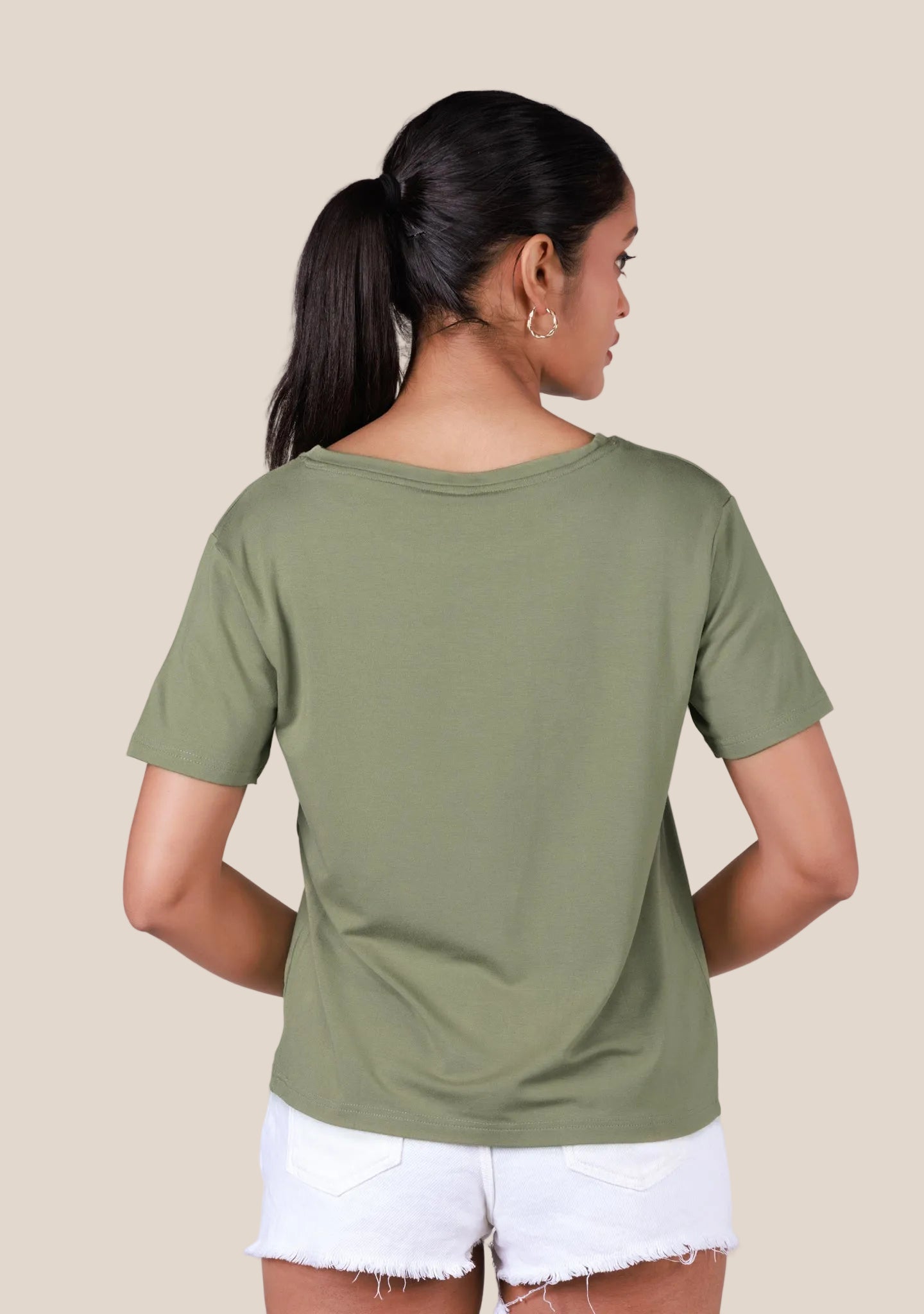Short-Length T-Shirt - Light Pista Green