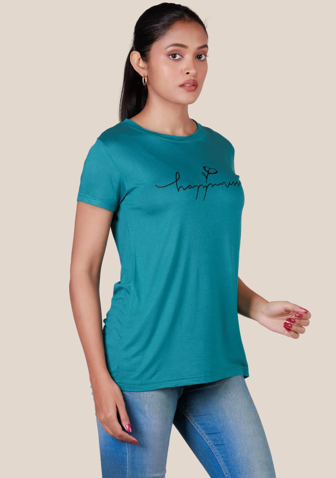 Ladies Regular T-Shirt - Teal Blue
