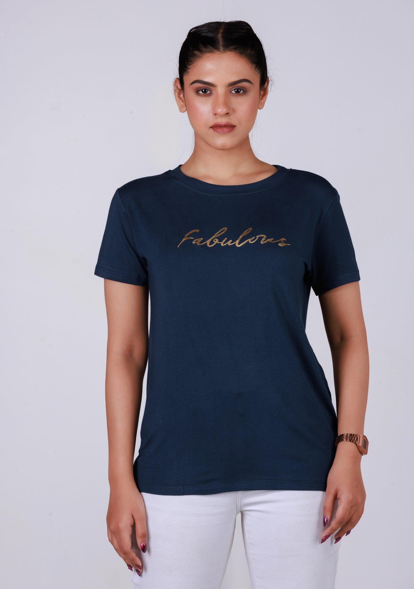 Ladies Regular T-Shirt - Navy Blue
