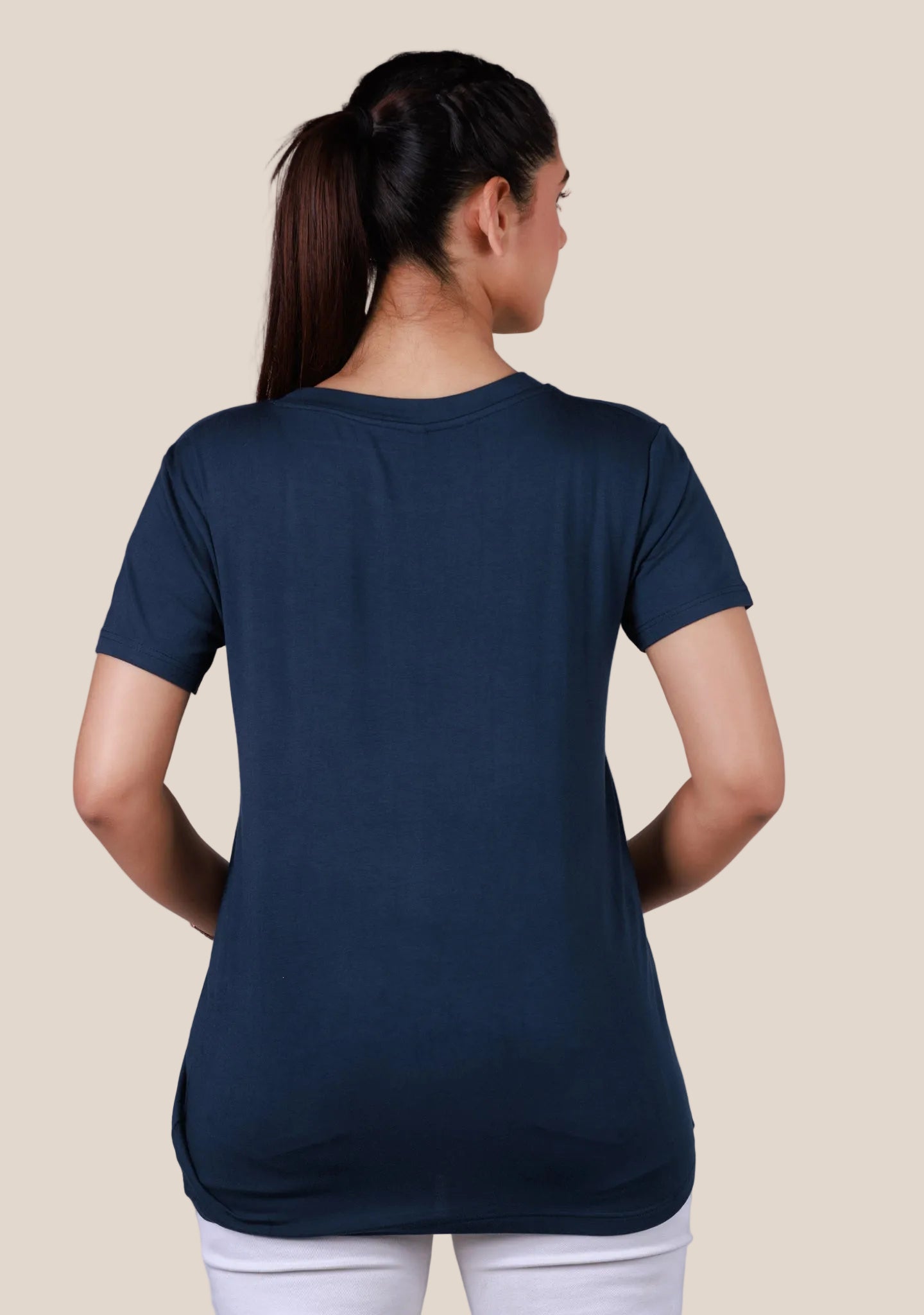 Ladies Regular T-Shirt - Navy Blue