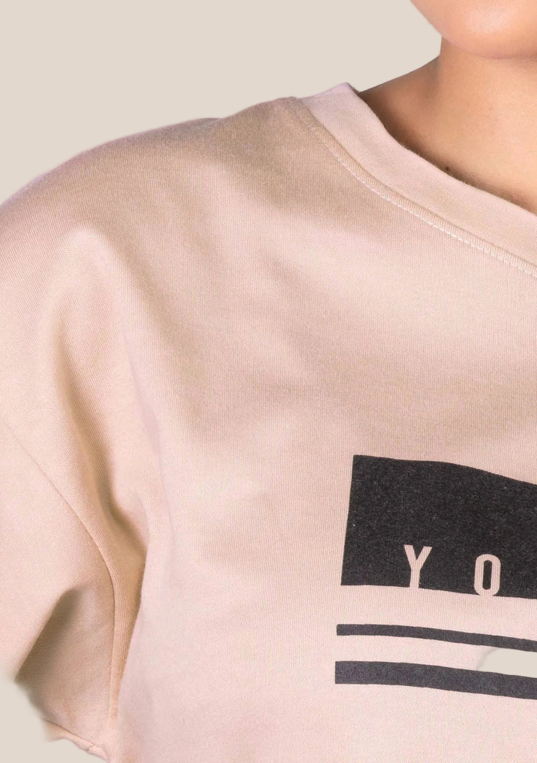 Ladies Drop Shoulder T Shirt - Rose Gold