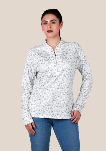 Ladies Kurthi Top - Silver