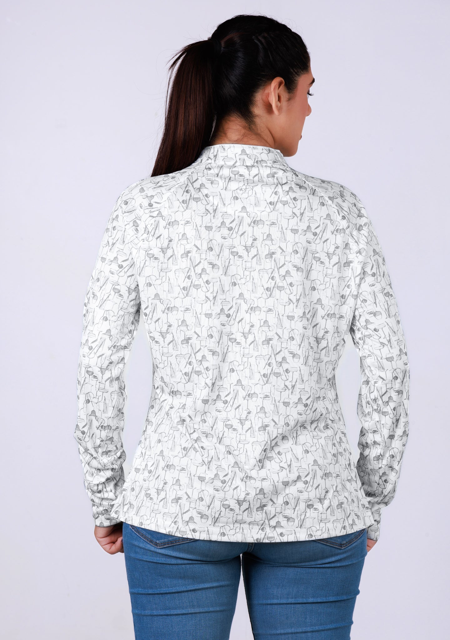 Ladies Kurthi Top - Silver