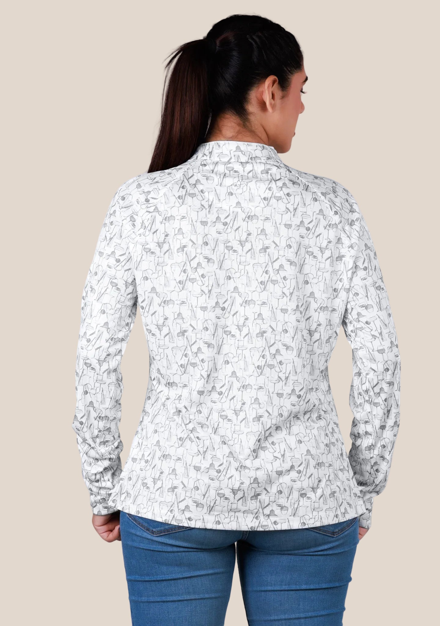 Ladies Kurthi Top - Silver