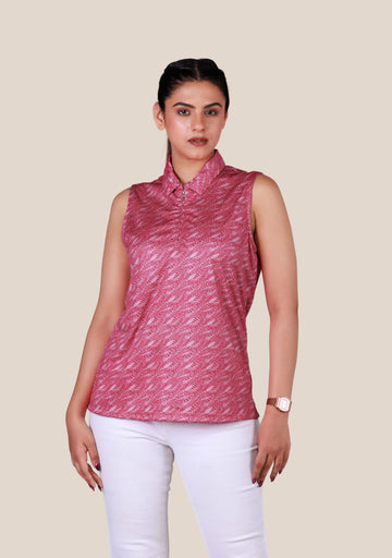 Ladies Sleeveless Top - Pink